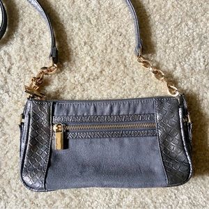 Deux Lux Slate Gray Small Vegan Crossbody Bag